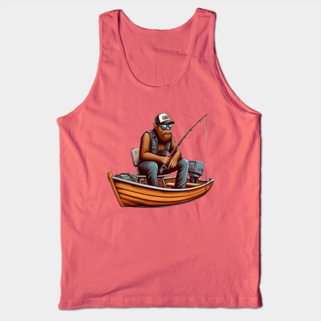 Fishing Bigfoot Tank Top by Hecate Pim